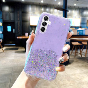 Phone Case Samsung Galaxy A54 A34 A24 A14 S23 S23+ S23 Ultra A53 A33 A73 A52s A52 A72 A32 5G A23 A13 4G LTE Bling Sequins Design Soft Silicone Transparent Casing Samsung A34 5G  Cover Shell
