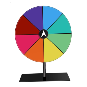 Portable Tabletop Fortune Roulettes Wheel Accessory for Carnivals and Celebration Smooth Rotation and Stability