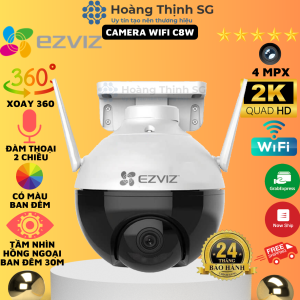 Camera Wifi EZVIZ C8W 4Mpx 2K Ngoài trời Xoay 360 Đàm thoại 2 chiều - Bảo hành 24 Tháng