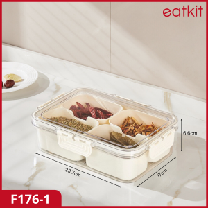 Eatkit Kotak Penyimpanan Makanan Wadah Sayur Dan Buah Tempat Bumbu Dapur Food Container Kulkas
