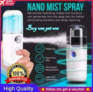 🔥Selling at a loss🔥Buy one get one🔥Can spray alcohol disinfectant spray USB Charging portable Mist Sprayer Face Steamer Mini 30ml Nano Spray Facial Body  Hydrating Handheld Atomizing Humidifier
