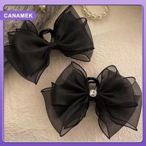 【CANAMEK】 Retro New Large Butterfly Clouds Mesh Hair Clips Fashion Ponytail Shark Grab Clip Girls Gift Hair Accessories