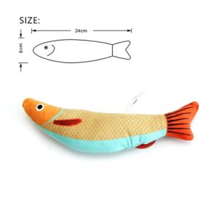 Durable Cat Toy Catnip 3D Simulation Fish Goldfish Kitten Toys Pillowfish Interactive Sounding Cat Chew Bite Plush Toys local Supplies