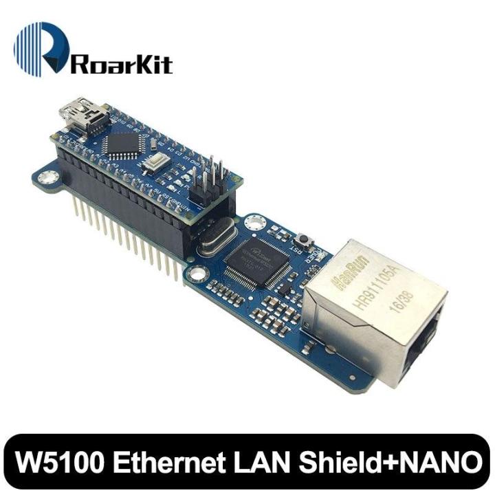 NANO 3.0 L298P 2A DC Stepper Motor Driver Shield Module W5100 Ethernet ...