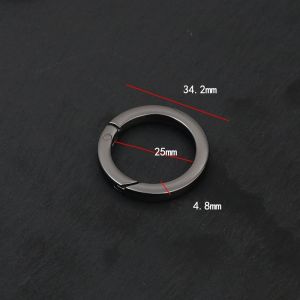 2pcs/Set Ring O Buka Pengait Tas Besi Tebal Premium Besi Tas Untuk Kaitan Pengait Tali Tas 25mm