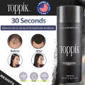 4/2/1CPS Toppik Hair Fiber (BLACK) hair building fibers original waterproof 27.5g natural keratin american quick hairline filling no fadin long-lasting and easy to wash fill in fine or thinning hair instantly thicker fuller looking hair  for men & women. 
