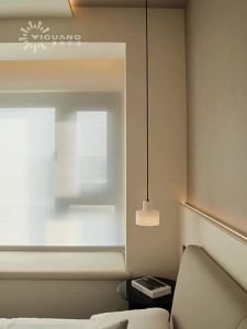 SXH  Nordic Minimalist Marble Small Pendant Light New Chinese Modern Dining Room Bedroom Bedside Lamp Wabi-Sabi Style Minimalist Bar Pendant Light