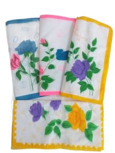 ผ้าเช็ดหน้าเด็ก จำนวน 12ผืน เนื้อผ้าฝ้าย ขนาด 10x10นิ้ว