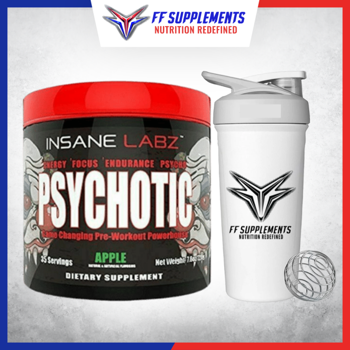 Insane Labz Psychotic Pre-Workout 35 servings with Shaker Lazada PH