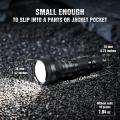 Lumintop GTA Portable Thrower Flashlight led Rechargeable 4 Modes Electric Torch Long Range 585 meters Waterproof Search Light 550 Lumens with Tail Switch Include Battery. 