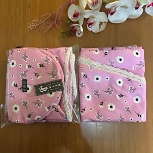 MUKENA ANAK USIA TANGGUNG BAHAN KATUN PREMIUM BUNGA LOBELIA 2IN1 RESLETING DAGU ABAYA/PONCO
