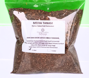Humus Sekam Padi Hasil Fermentasi Media Tanaman Organik