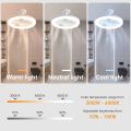 Ceiling Fan And Light 2 In1 With Remote Control Small Mini Ceiling Fan Semi Flush Mount For House. 