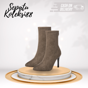 Sepatu Boots Wanita warna Hitam / Coklat 231 Sepatukoleksi
