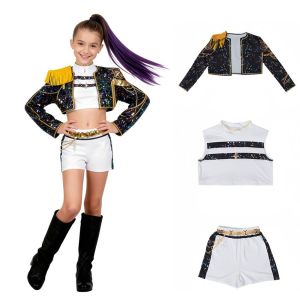 BENYTRO Rumi Cosplay Kpop Demon Hunters Costume Kpop Group Idol Mira Cosplay Demon Hunter Cosplay Costume Set Girls
