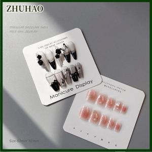 ZHUHAO 10 cái Báo Chí trên móng tay thẻ bán buôn với số lượng lớn Nail hiển thị Doanh Nghiệp Nhỏ Nail tông cho bao bì Báo Chí trên móng tay