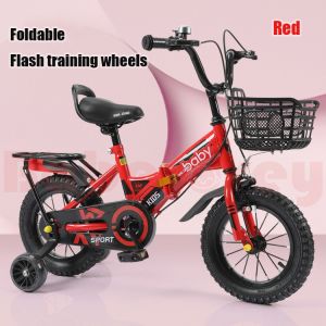 Foldable Kids Bike For 2-10 Years Children Bicycle basikal budak Portable Outdoor Bike For Kids 12-18 Inch 804儿童可折叠自行车