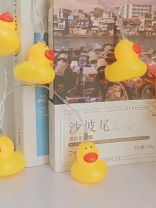 Cozy Healing Duck String Lights Warm Ambient Night Decoration Lights Lampu String Itik Healing Cahaya Warm治愈系暖光小鸭子串灯
