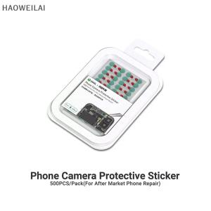 [HAOWEILAI] สติกเกอร์ป้องกันกล้องโทรศัพท์ DA31 500ชิ้น แพ็คสำหรับโทรศัพท์ซ่อมกล้องกันฝุ่นและกันรอยขีดข่วน
