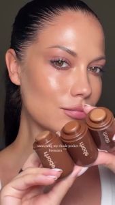Packet Bronze Stick Cream Bronzer Buildable Contour Stick Silky Blush Shaper Waterproof Long Lasting Face Sculptor Natural Sun-Kissed Warm Skin Tone Daily Facial Makeup