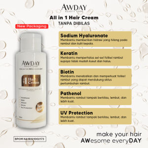 Awday shampoo 3in1 serum bpom / shampo awday / shampoo awday / all in1 hair cream / awday conditioner / conditioner awday vitamin ketombe