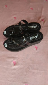 ANUR - sandal manohara lingkar jempol wedges wanita terbaru