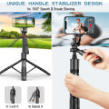 TNW L16/L18 Wireless Selfie Stick Tripod Stand Bluetooth Monopod Foldable with 1/4 Adapter for Gopro DSLR Cameras Phones. 