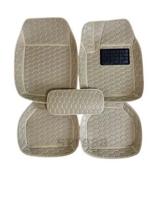 Free Size พรมปูพื้นรถยนต์ CAR MATS 5D ครอบคลุมทั้งรถเก๋งและรถกระบะ ดีไซน์ 5 มิติ เพิ่มความหรูหราและปกป้องพื้นรถจากฝุ่นและคราบสกปรก (FD CARCOVER)