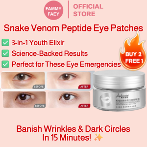 【FAMMY FAEY】Snake Venom Peptide Anti-Wrinkle Lifting Eye Patch Fades Fine Lines and Dark Circles Around the Eyes to Relieve Firming Eye Mask蛇毒肽眼贴