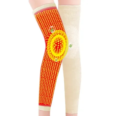 1Pair Self Heating Support Knee Pads Knee Brace Warm for Arthritis Joint Pain Relief Injury Recovery Knee Massager Leg Warmer