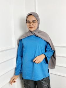 Blouse Wanita Terbaru 2023 RAINBOW BLOUSE COMBED 24S Blouse Polos Wanita Kekinian Baju Atasan Oversize