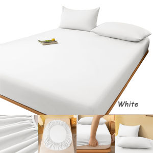 Weicee 3 in 1 Bedsheet No Lukot No Gusot Korean Plain Bedsheet Full Garterized （Includes 1 Fitted sheet & 2 Pillowcases）