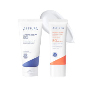 New AESTURA ATOBARRIER365 Cream with Ceramide 80ml + DERMA UV365 Barrier Hydro Mineral Sunscreen 40ml