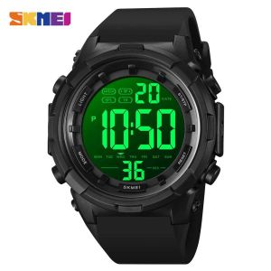 SKMEI Jam Tangan Olahraga Militer Alarm Hitung Mundur 50M Anti Air Luar Ruangan Digital Pria 1845