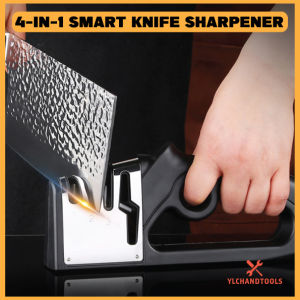 [READY STOCK] Sharpener 4 in 1 Knife and Scissor Sharpening Knife Kitchen Tool |Pengasah Pisau Gunting Serbaguna 多功能磨刀神器