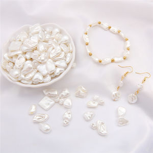 Hạt Ngọc Trai Giả ABS Không Đều Hạt Nhựa Acrylic Rời Để Làm Trang Sức Vòng Cổ Tự Làm Bông Tai Kẹp Tóc Vòng Đeo Tay Vòng Cổ