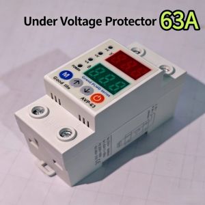 Free Din rail Voltage Protector 40A/63A Over Voltage and Under Voltage Protection for Home Appliance