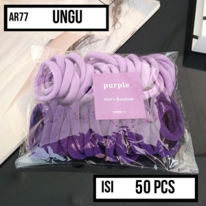 Fyngalery ♛ Ikat Rambut Donat Besar Korea Isi 50 Karet Rambut Wanita Ikat Rambut Wanita Ikat Rambut Lucu Ikat Rambut Murah ART77