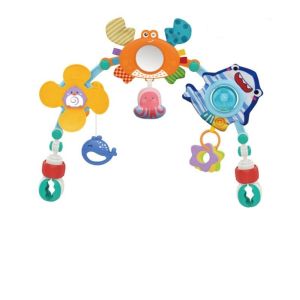 BESTIT Colorful Bedbell Toy Arch Crib Foldable Baby Crib Bell Safety Multi-purpose Bed Clip Hanging Toys