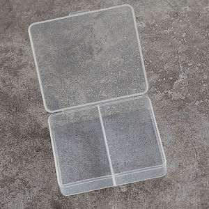 LEI กล่องพลาสติกใสสี่เหลี่ยมเก็บของชิ้นเล็กกล่องใส่ของจิปาถะจัดระเบียบเครื่องประดับกล่องใส่ลูกปัดอุปกรณ์เครื่องมือ