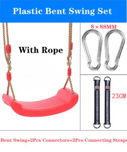 【Ship From Klang】Kids Outdoor Plastic Bent Swing Backyard Kindergarten Playground Buaian Kanak kanak 弯板秋千