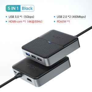 ORICO Type C Docking Station USB 3.0 HUB 4K60Hz HDMI RJ45 PD Adapter for Macbook iPad Air M1 PC Accessories Splitter USB Port HUB