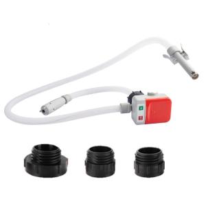 Cordless Gas Oil Transfer Pump 9.08L/Min Flow Rate Automatic Shutoff 51Inch Hose 3 Adapters Included For Vehicles