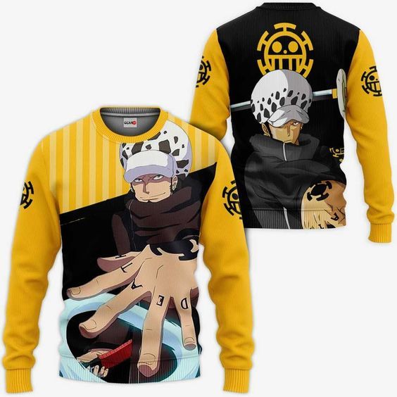 Sweater Sweatshirt Dewasa One Piece TRAFALGAR LAW Anime Sweatshirt