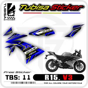 Sticker Striping Yamaha R15 V3 - Stiker Striping Variasi Motor R15 V3. TBS.11