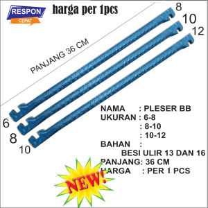 Pleser bolak balik ukuran 6-8 8-10 10-12 Alat Membengkokkan Besi Cor ulir kunci begel alat tukang