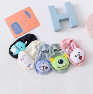 Vớ 3d hình thú ngộ nghĩnh Vớ cotton 3D cho trẻ Vớ chống trượt cho bé từ 0 - 12 tháng