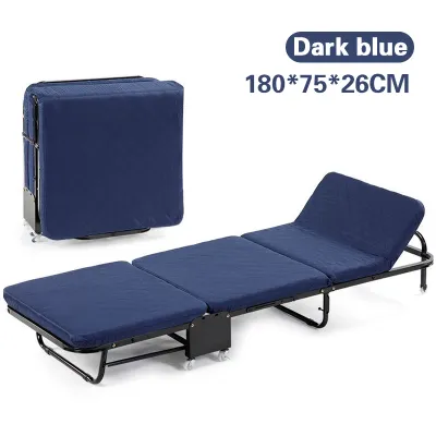 ⚡SG Delivery⚡Office Metal Folding Bed Thickened Sponge Triple fold Nap Bed Heavy Duty Bed Frame With Mattress