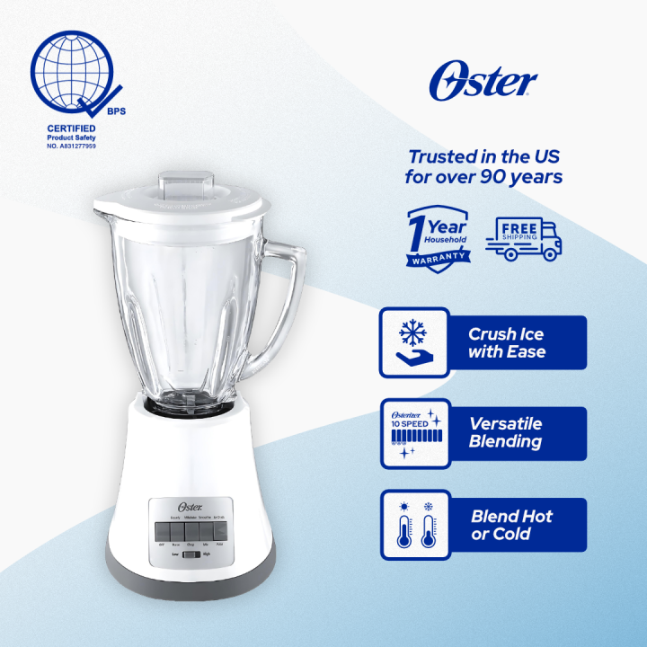 Oster 8-Speed Blender with Heat Resistant Glass Jar All