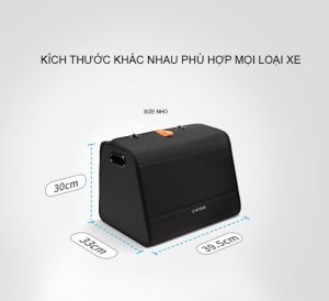 Hộp đựng đồ cốp xe ô tô Cicido thùng đựng đồ ô tô gấp gọn còn 3cm Hộp đựng đồ đa năng ô tô chất đẹp Micoco